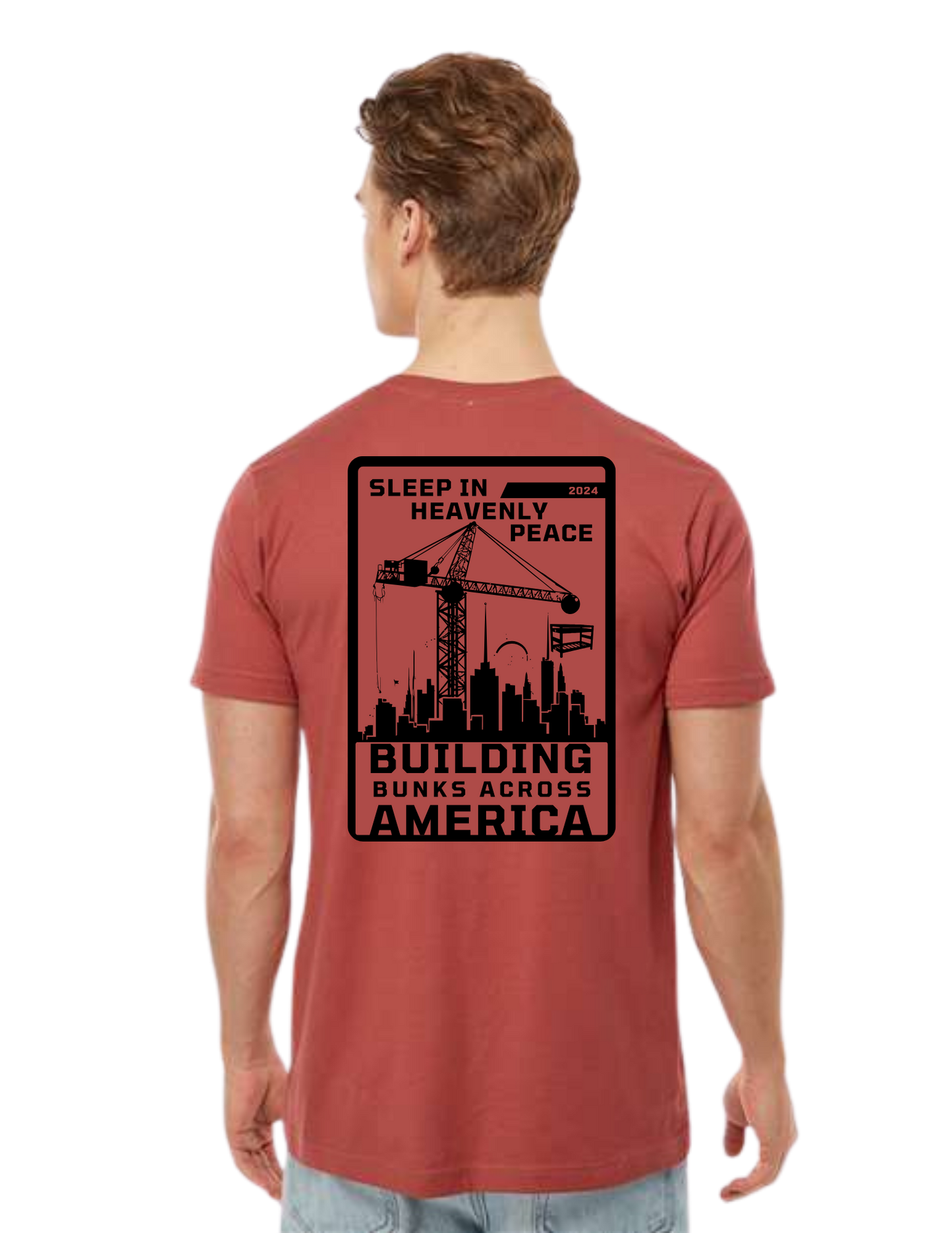 "NEW Graphic Tees" Bunks Across America SkyScraper Unisex T-shirt (All Color Options)