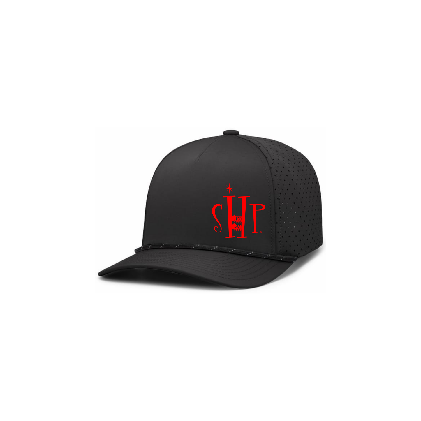 Premium Hat with SHP Logo Embroidery (Black/Black)