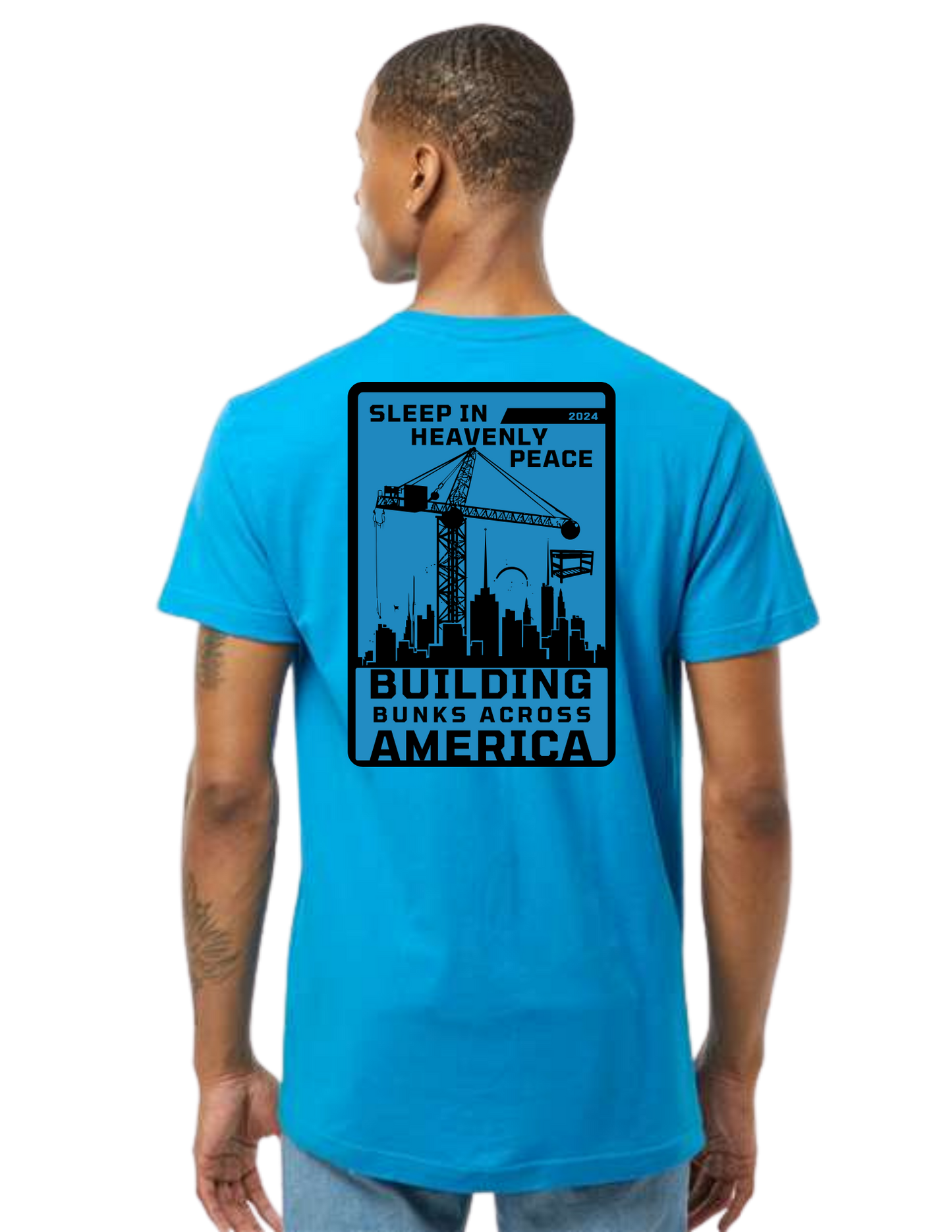 "NEW Graphic Tees" Bunks Across America SkyScraper Unisex T-shirt (All Color Options)