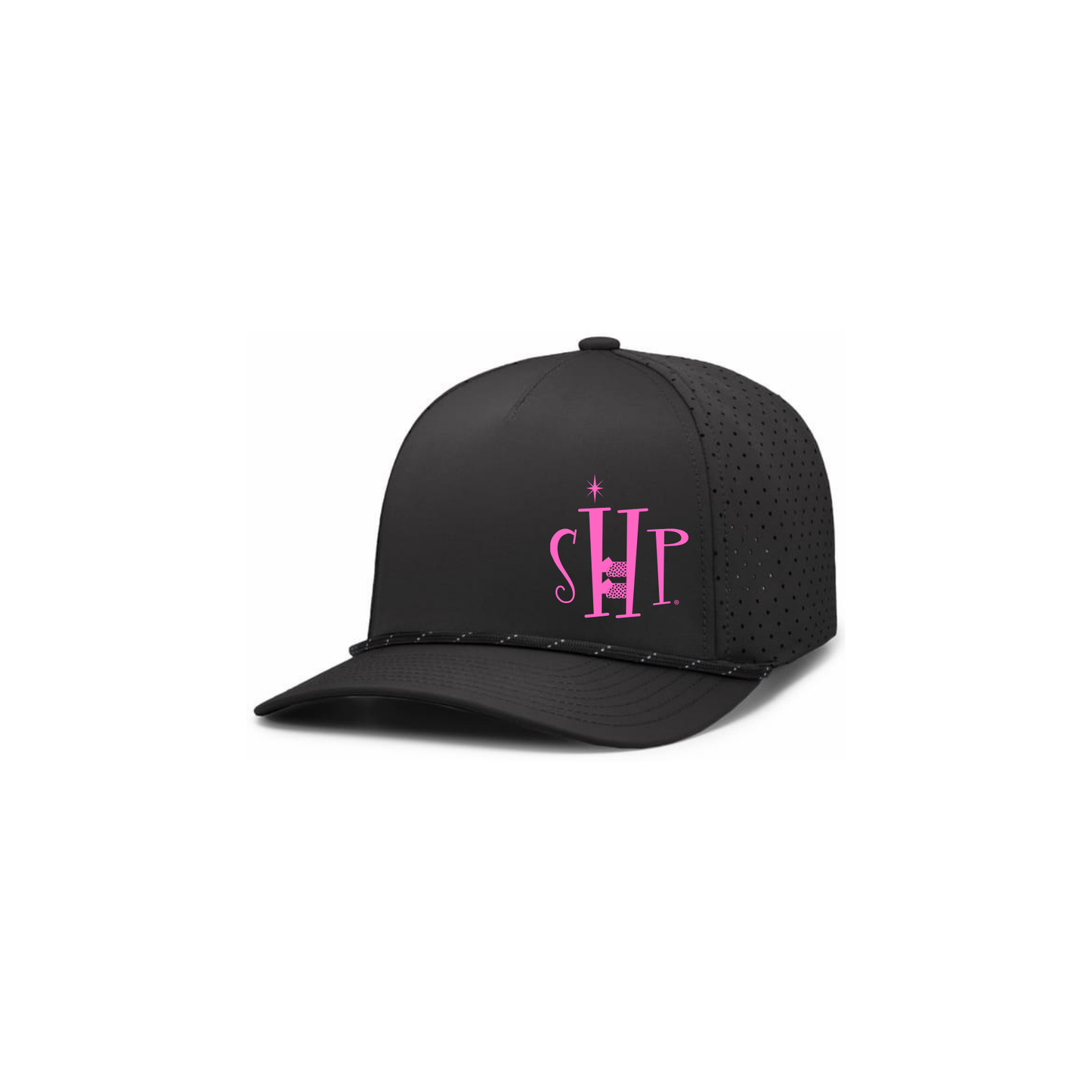 Premium Hat with SHP Logo Embroidery (Black/Black)