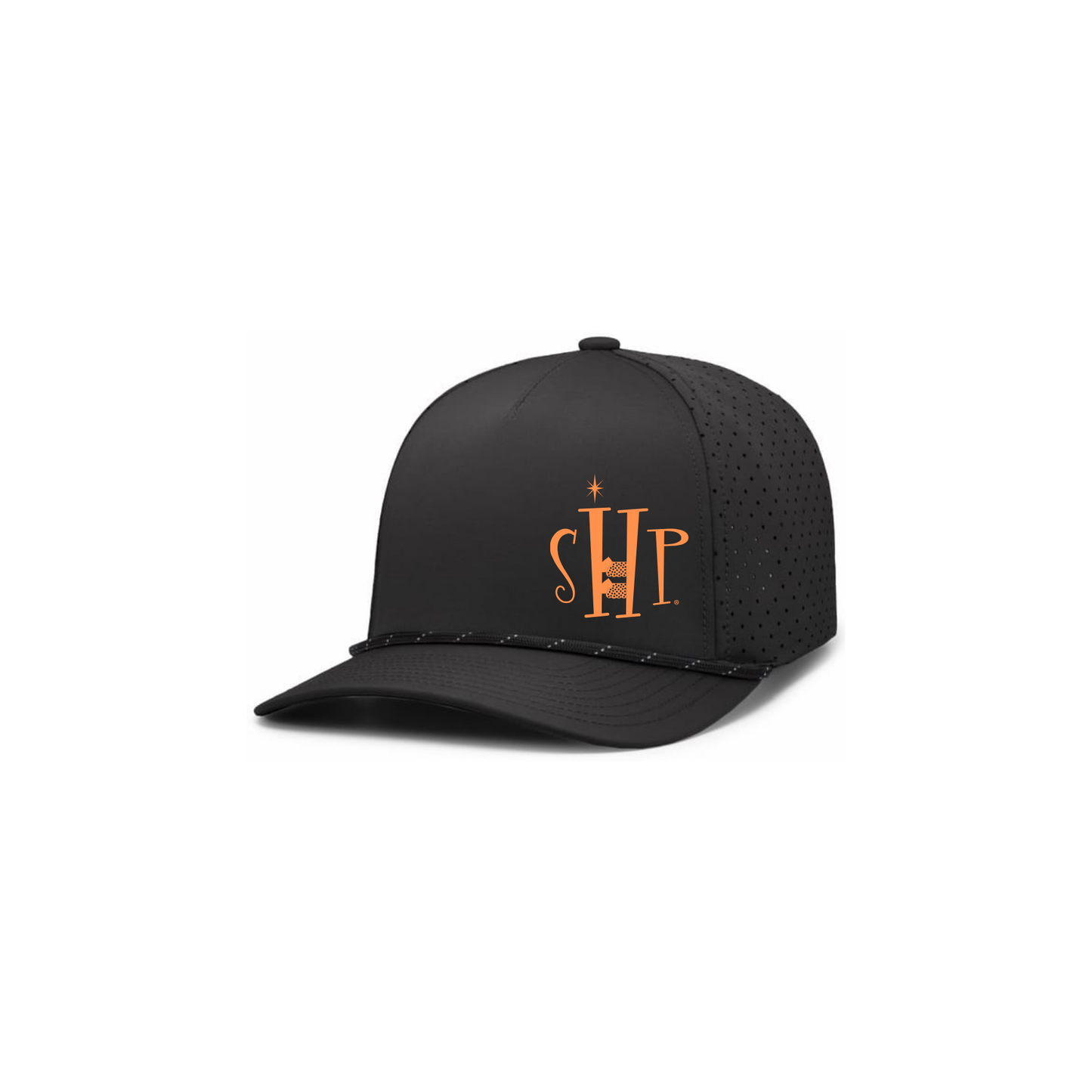 Premium Hat with SHP Logo Embroidery (Black/Black)