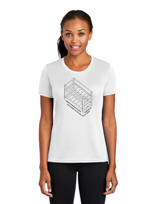LEGACY - (WOMEN’S) Short Sleeve UV Performance Shirt (WHITE) - "SHELDON" LOGO