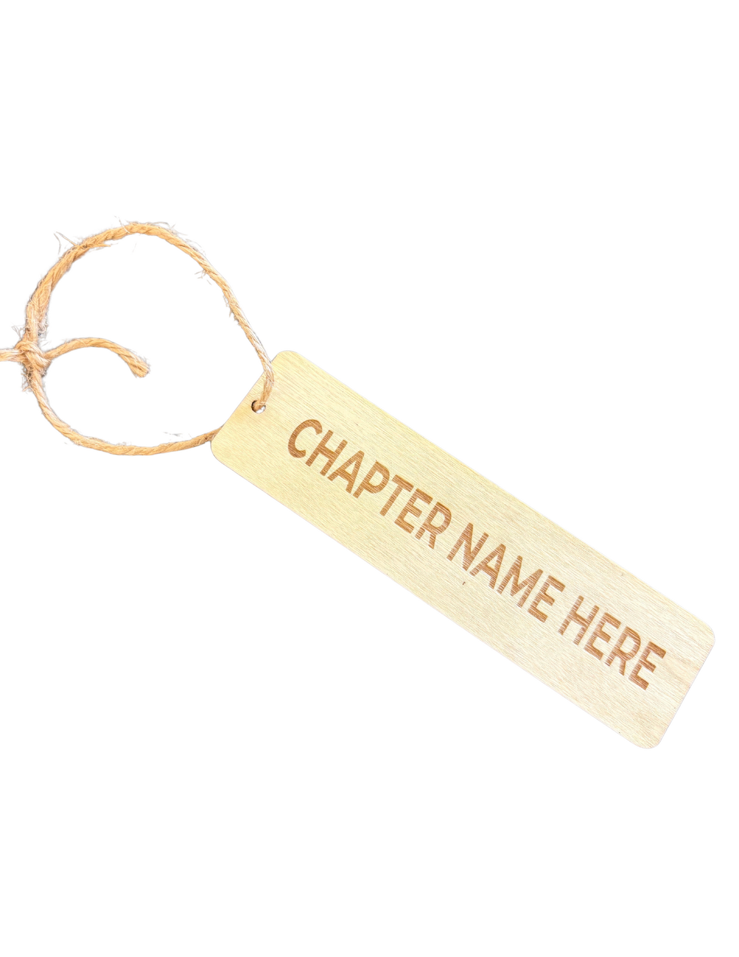 CHAPTER - Bamboo Bookmark w/ Laser Engraving