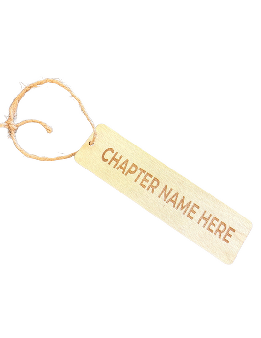 CHAPTER - Bamboo Bookmark w/ Laser Engraving