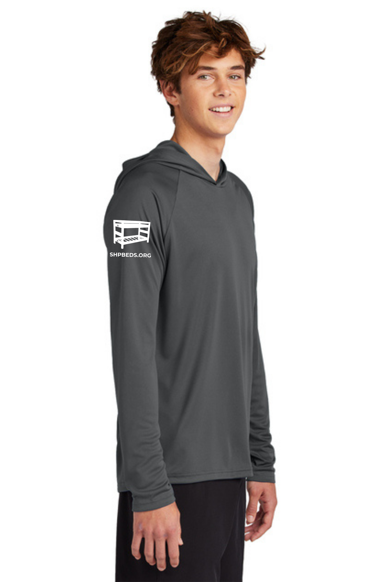 Chapter - ADULT UV Hooded Performance Pullover (CHARCOAL) - "CHAPTER NAME"
