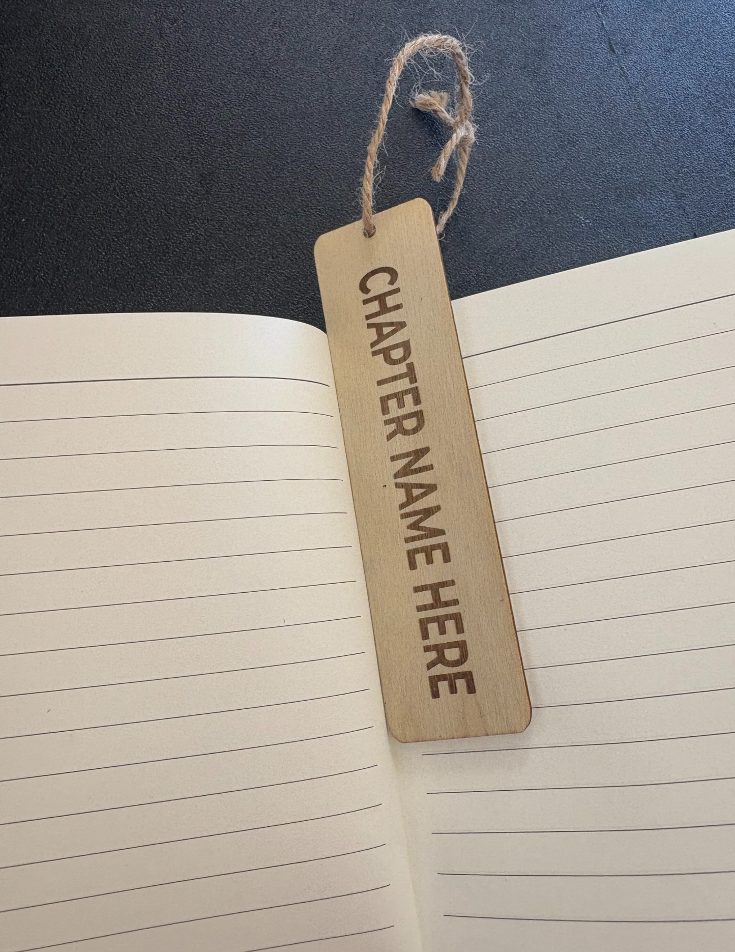 CHAPTER - Bamboo Bookmark w/ Laser Engraving