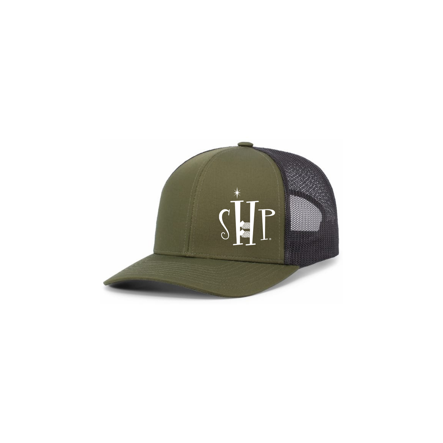 Snap Back Hat with SHP Logo Embroidery (MilitaryGreen/Grey) - All Colors