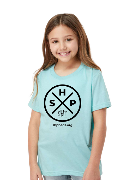 LEGACY - YOUTH Tee (LIGHT BLUE) - “SLEEP CIRCLE” LOGO