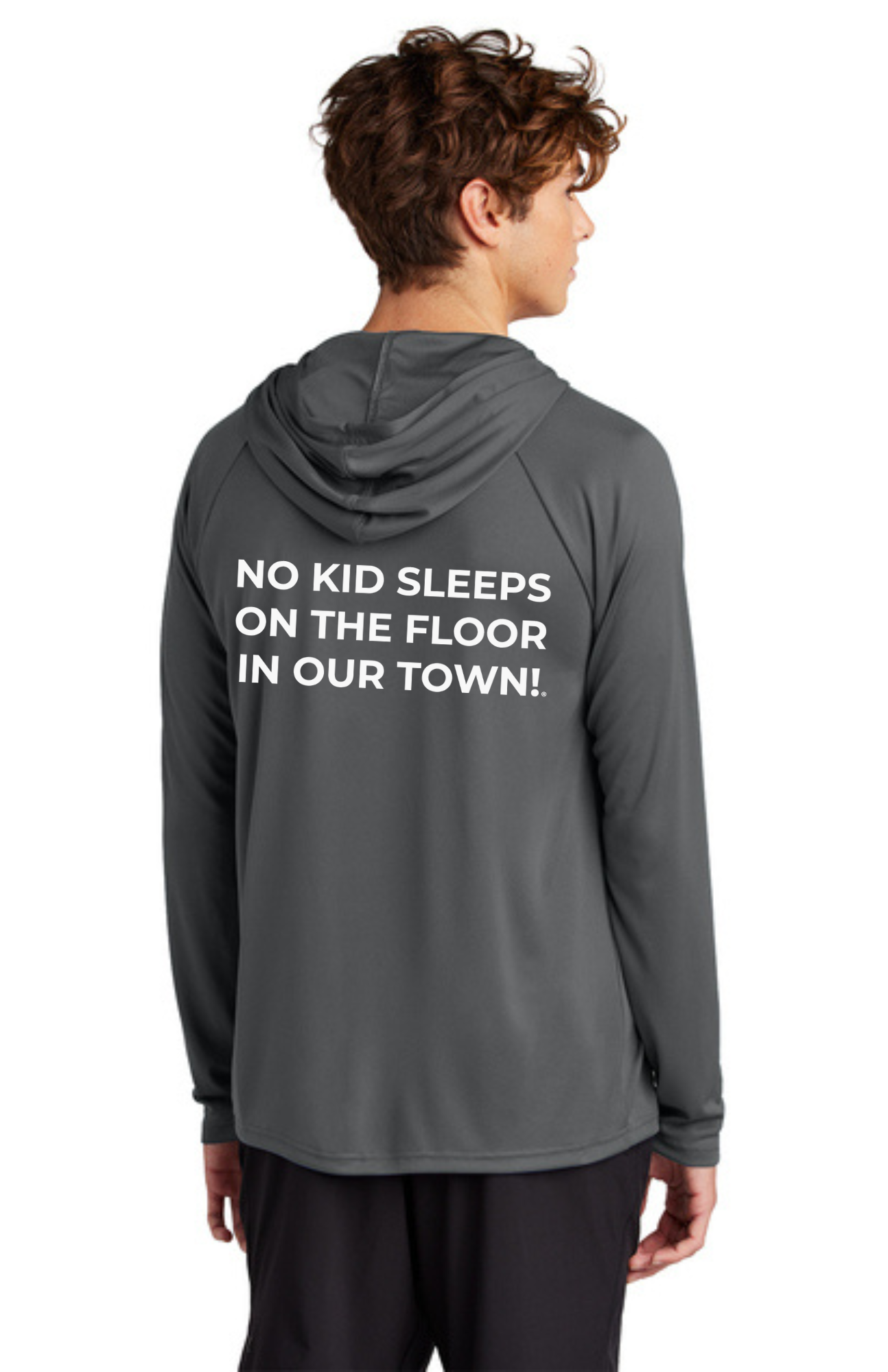 Chapter - ADULT UV Hooded Performance Pullover (CHARCOAL) - "CHAPTER NAME"