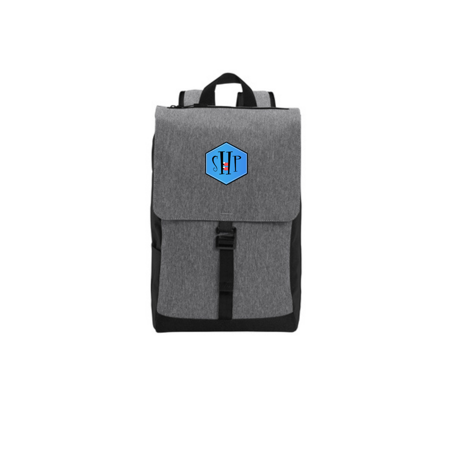 "New" SHP Center Hexagon Patch Backpack (Grey/Black)