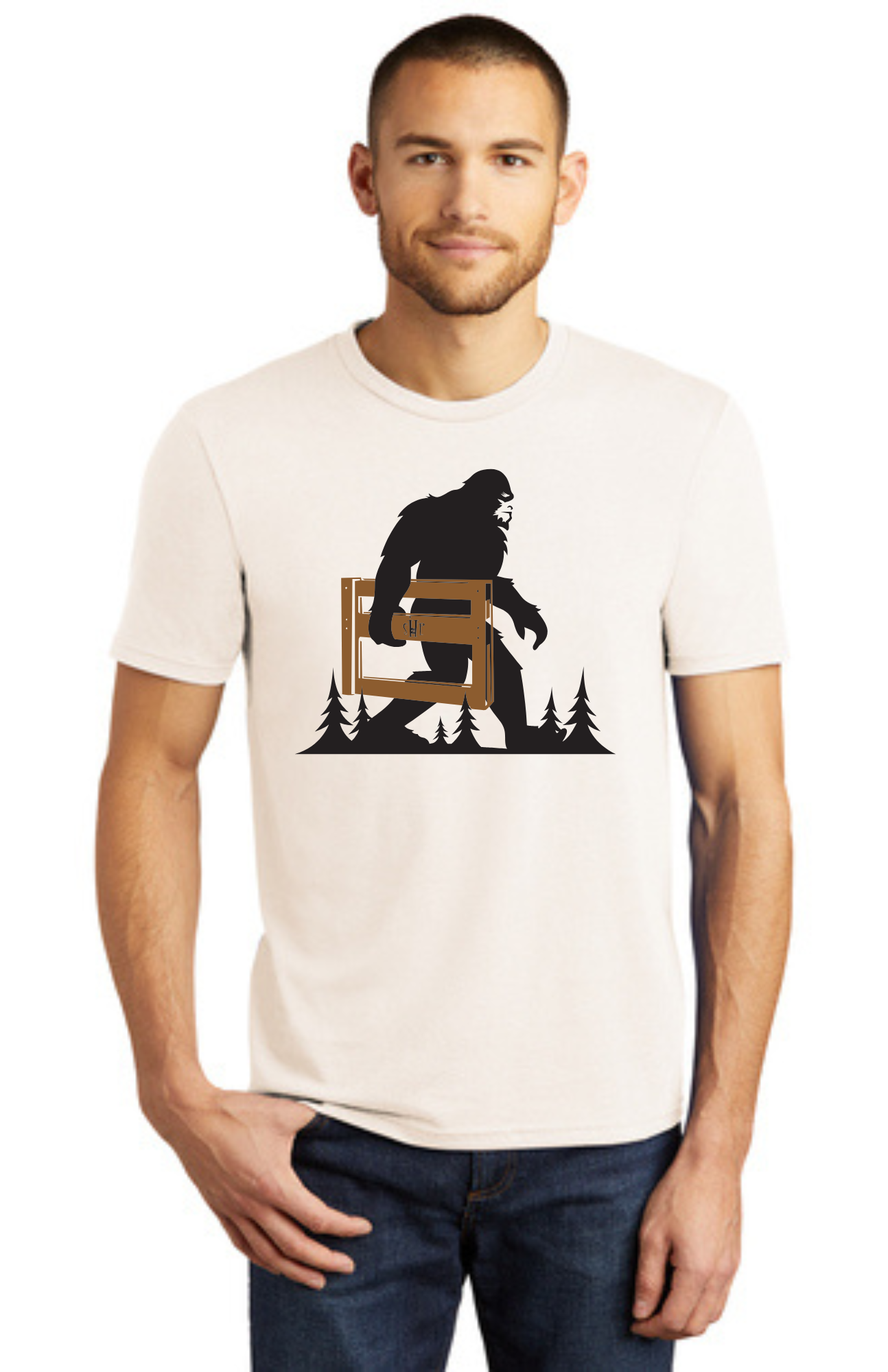 LEGACY - Short Sleeve (NATURAL) - "SASQUATCH" LOGO