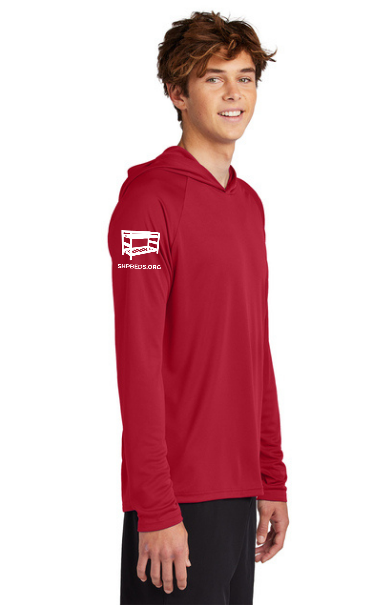 Chapter - ADULT UV Hooded Performance Pullover (RED) - "CHAPTER NAME"