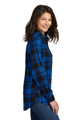 "NEW" Womens SHP Long Sleeve Flannel Tunic Shirt