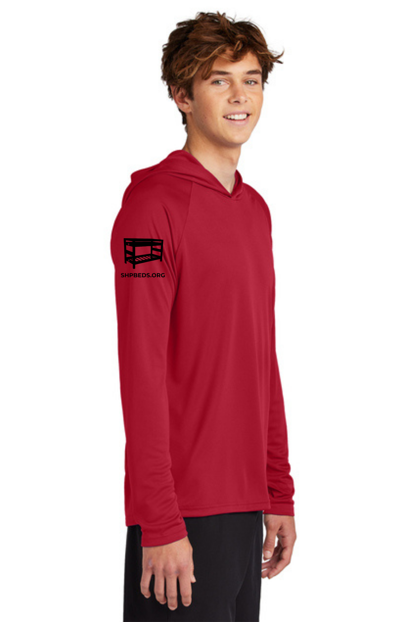Chapter - ADULT UV Hooded Performance Pullover (RED) - "CHAPTER NAME"
