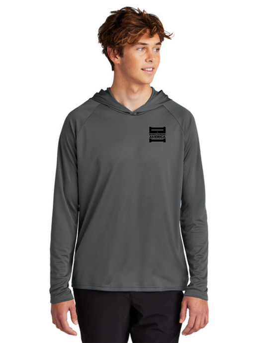 BAA 2025 - ADULT'S Hooded Performance Pullover - "Official BAA Logo" (CHARCOAL)