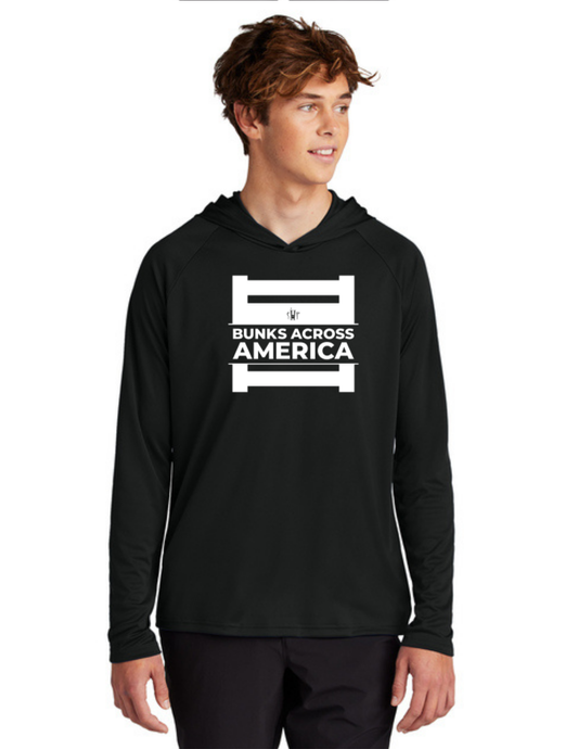 BAA 2025 - ADULT'S Hooded Performance Pullover - "Official BAA Logo" (JET BLACK)