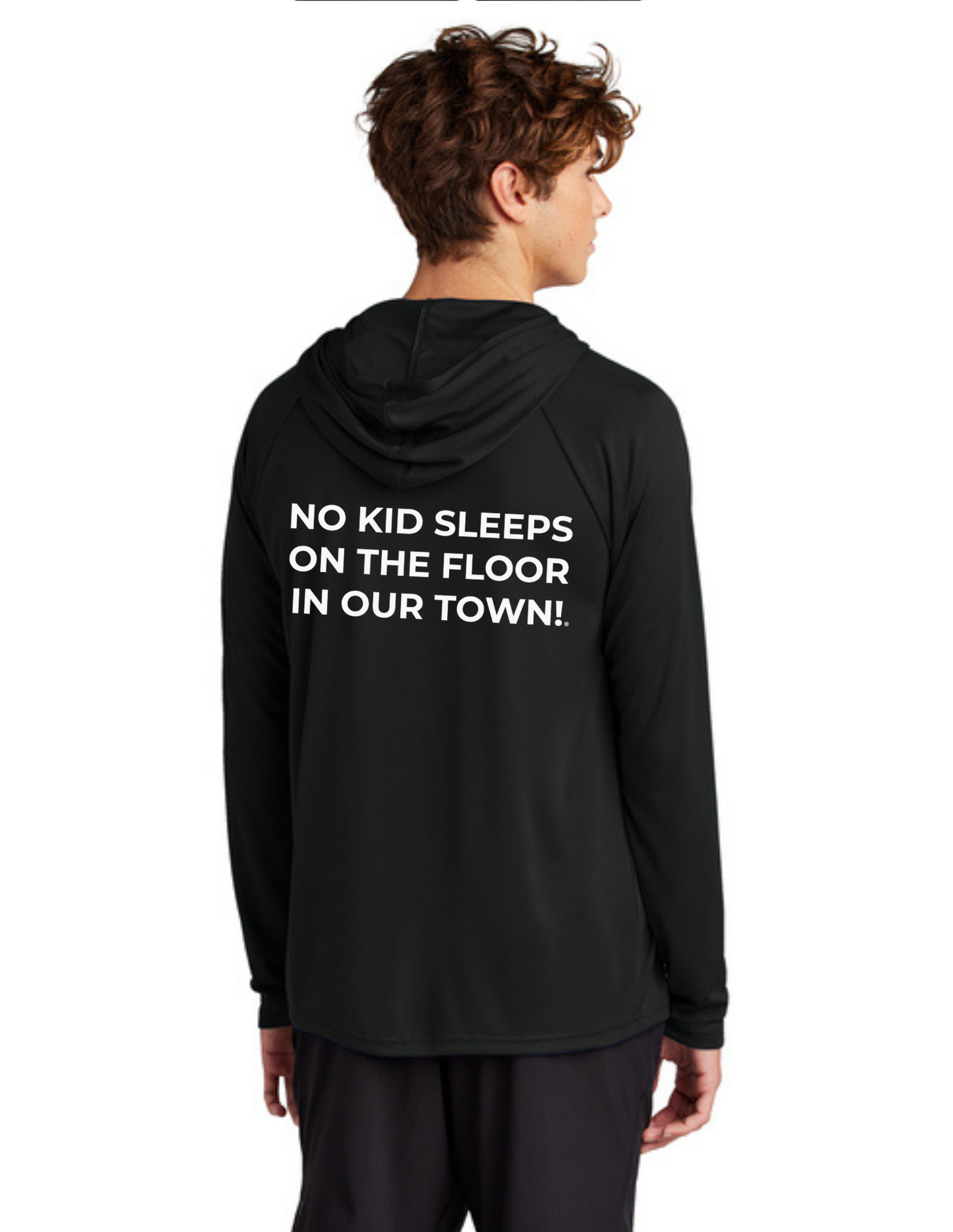 BAA 2025 - ADULT'S Hooded Performance Pullover - "Official BAA Logo" (JET BLACK)