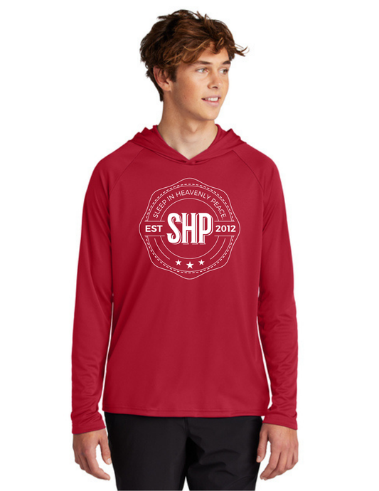 LEGACY - Hooded Performance UV Pullover (RED) - "ESTABLISHED" LOGO