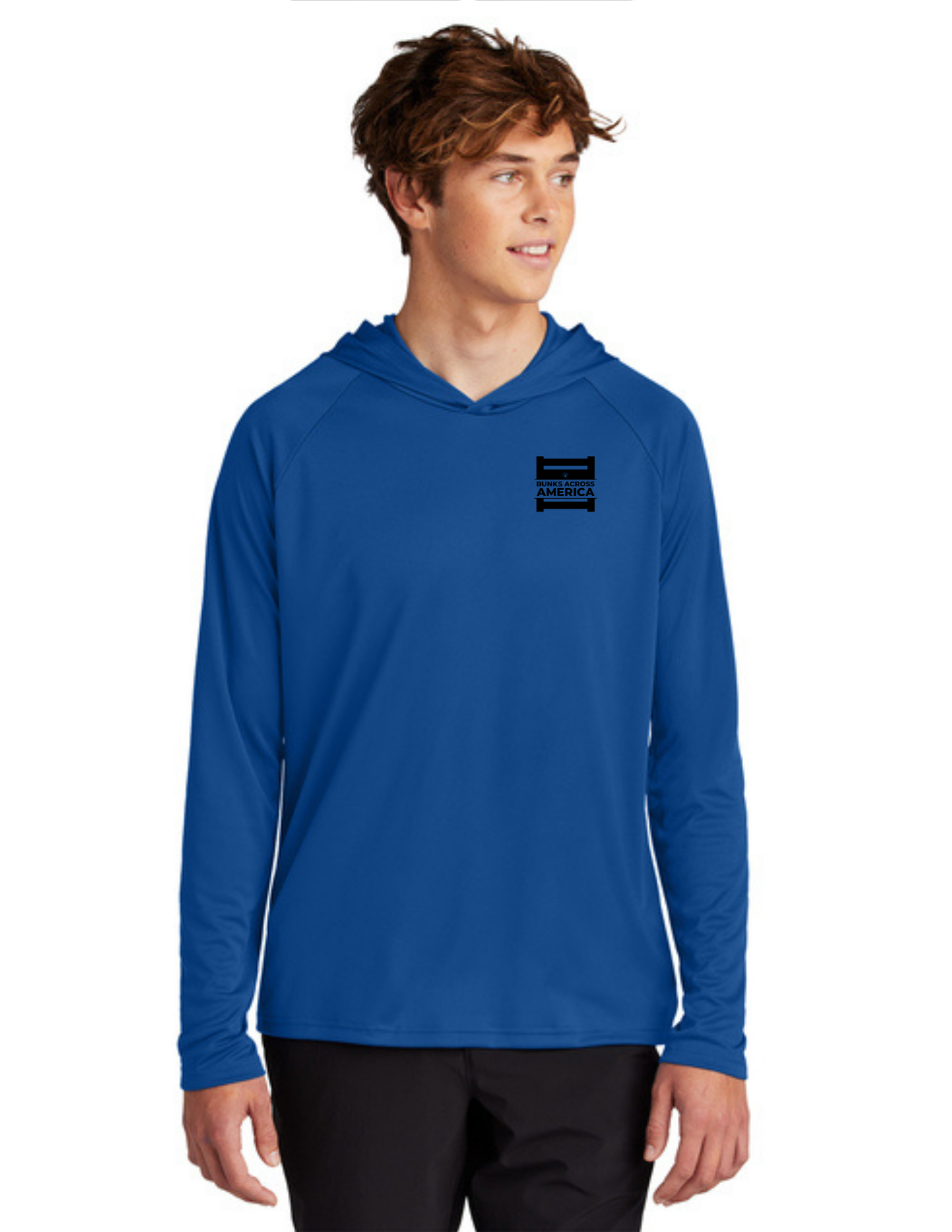 BAA 2025 - ADULT'S Hooded Performance Pullover - "Official BAA Logo" (TRUE ROYAL)