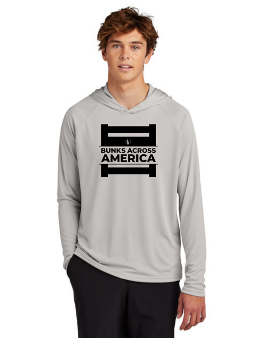 BAA 2025 - ADULT'S Hooded Performance Pullover - "Official BAA Logo" (SILVER)