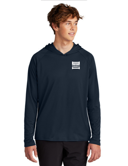 BAA 2025 - ADULT'S Hooded Performance Pullover - "Official BAA Logo" (TRUE NAVY)