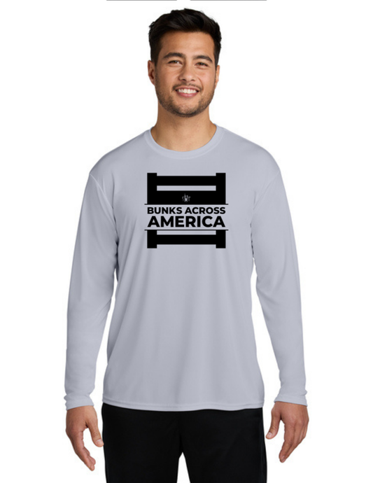 BAA 2025 - ADULT'S Long Sleeve Performance UV Shirt - "Official BAA Logo" (SILVER)