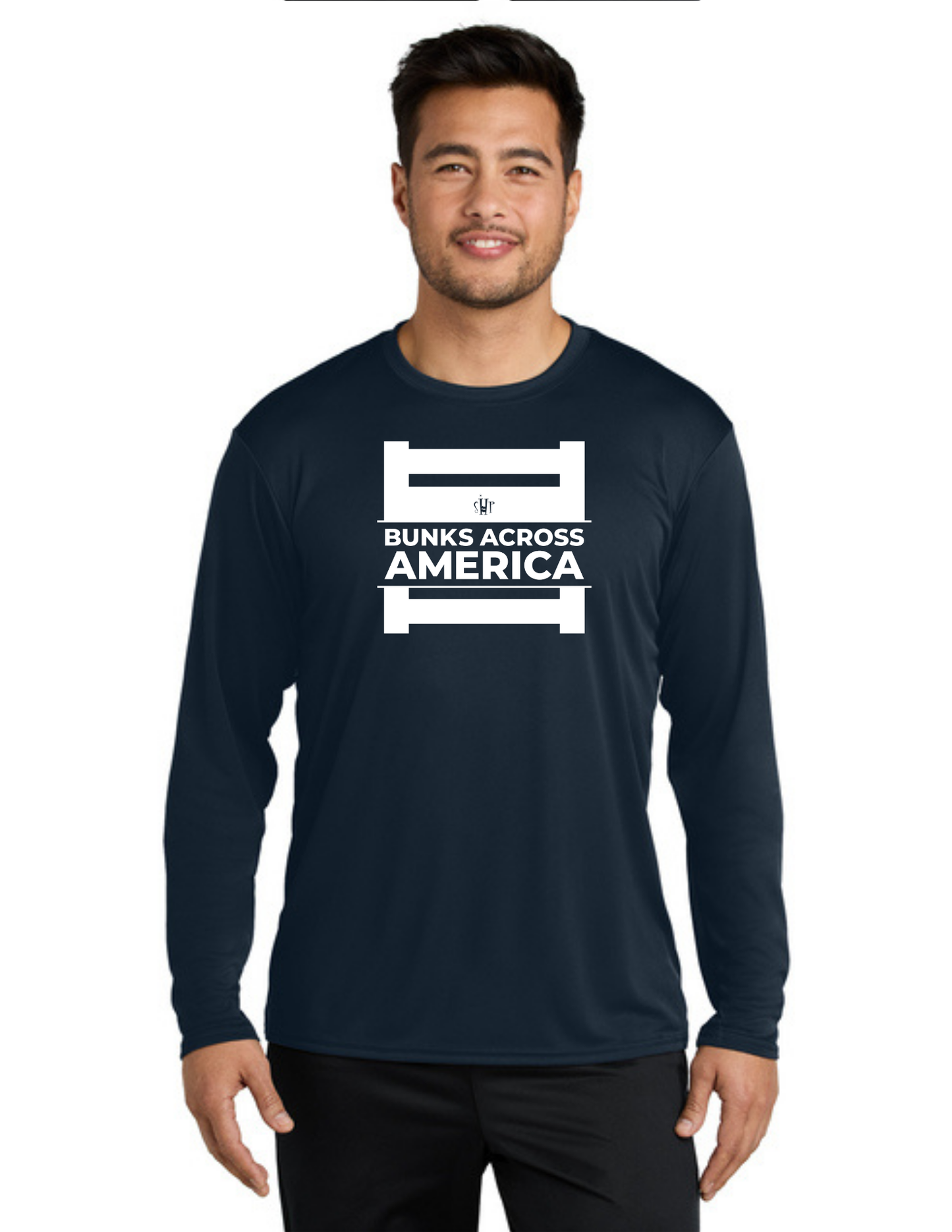 BAA 2025 - ADULT'S Long Sleeve Performance UV Shirt - "Official BAA Logo" (TRUE NAVY)