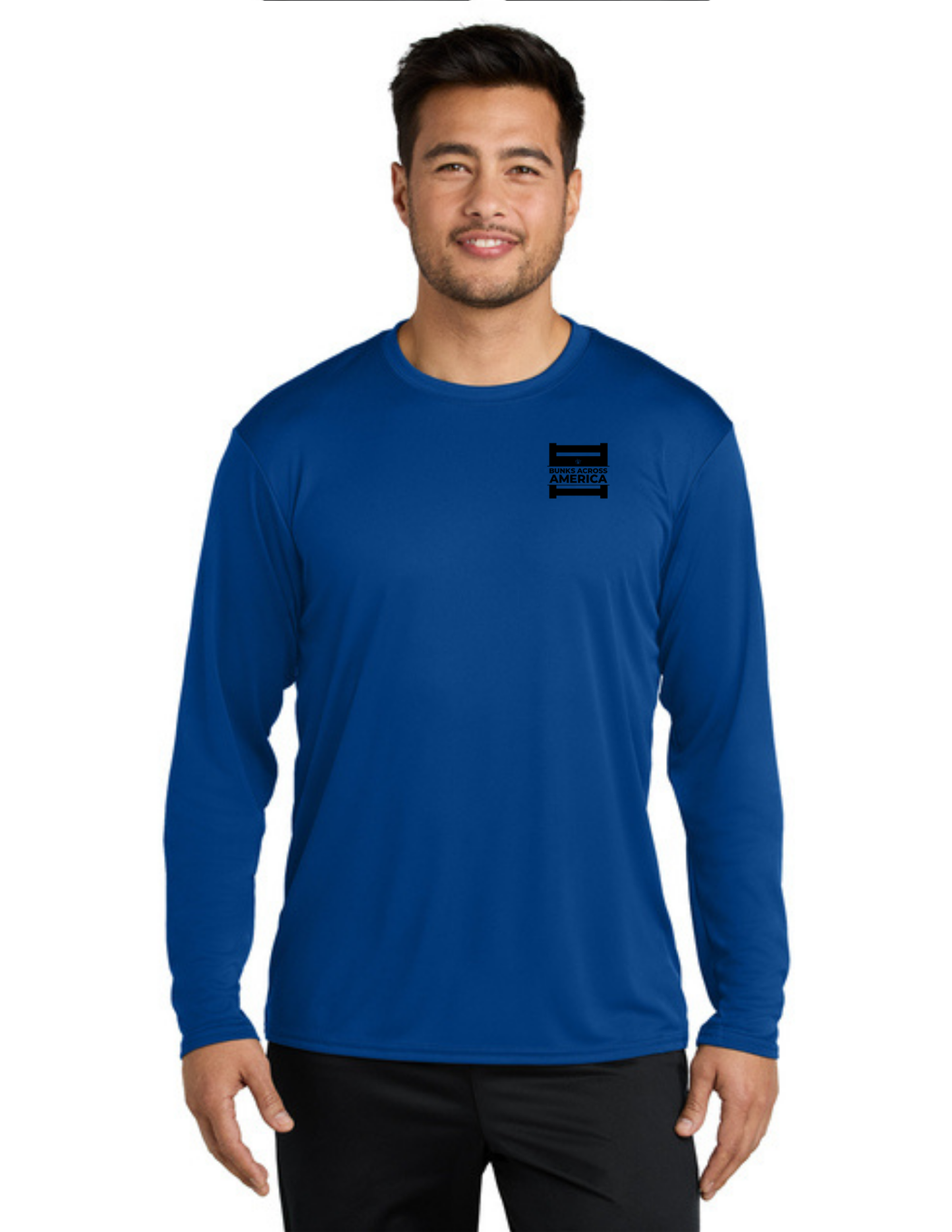BAA 2025 - ADULT'S Long Sleeve Performance UV Shirt - "Official BAA Logo" (TRUE ROYAL)