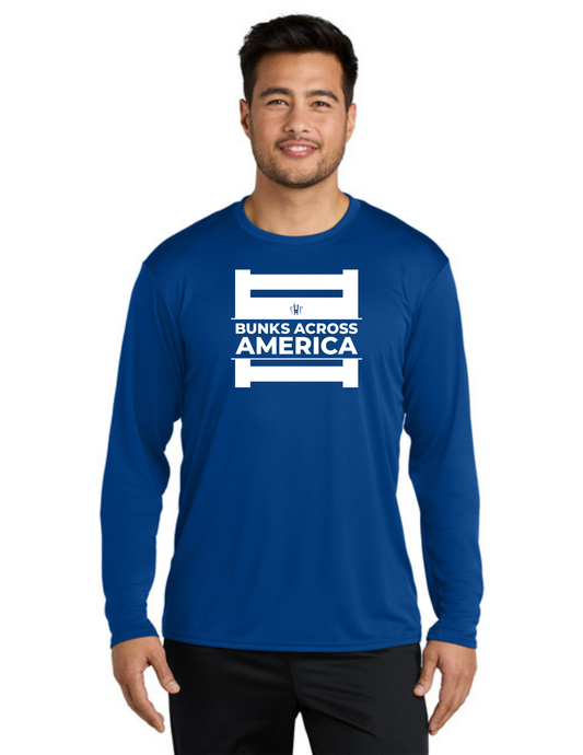 BAA 2025 - ADULT'S Long Sleeve Performance UV Shirt - "Official BAA Logo" (TRUE ROYAL)