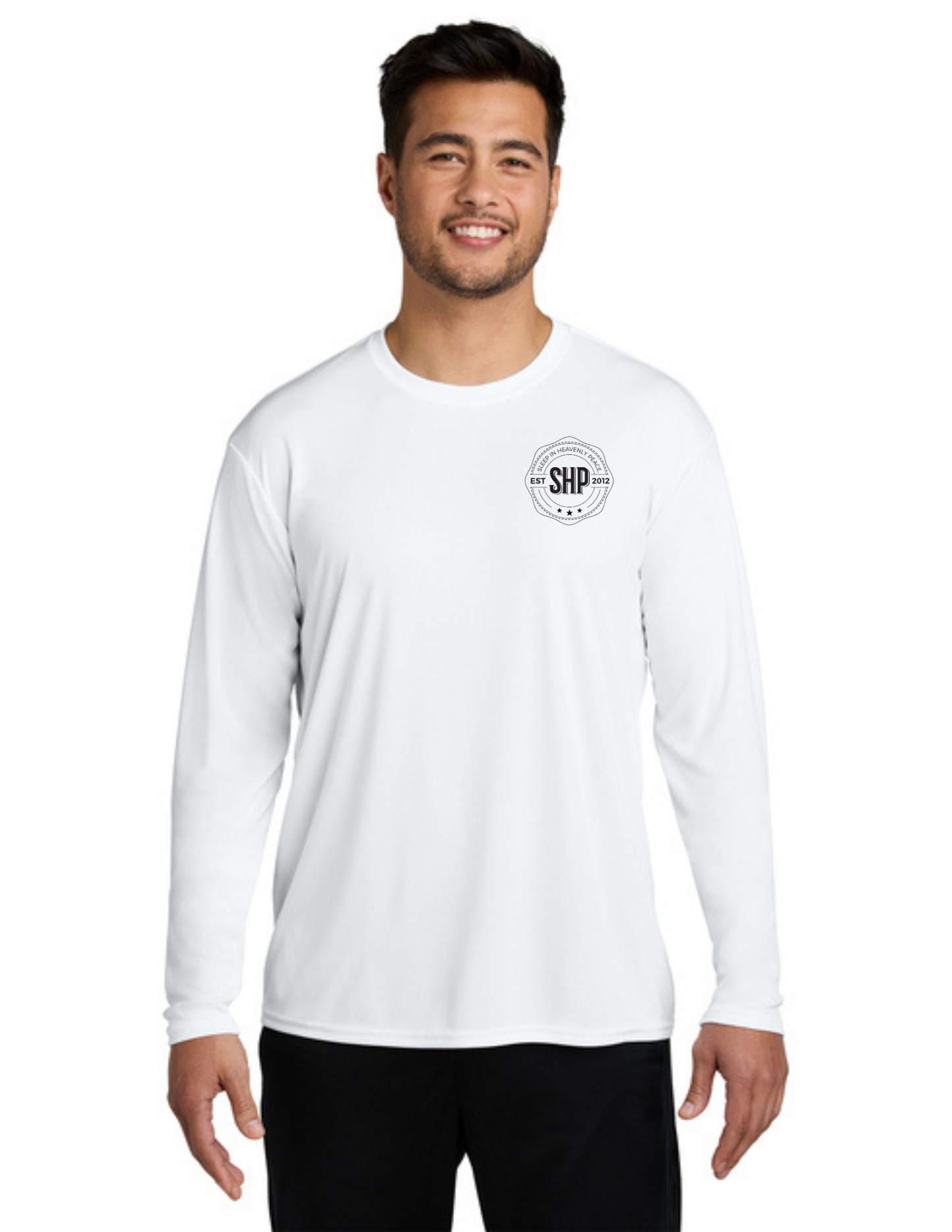 LEGACY - Long Sleeve Performance UV Shirt (WHITE)  - "ESTABLISHED" LOGO