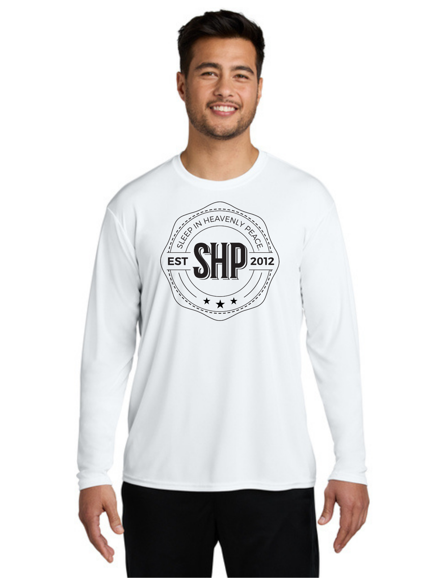 LEGACY - Long Sleeve Performance UV Shirt (WHITE)  - "ESTABLISHED" LOGO