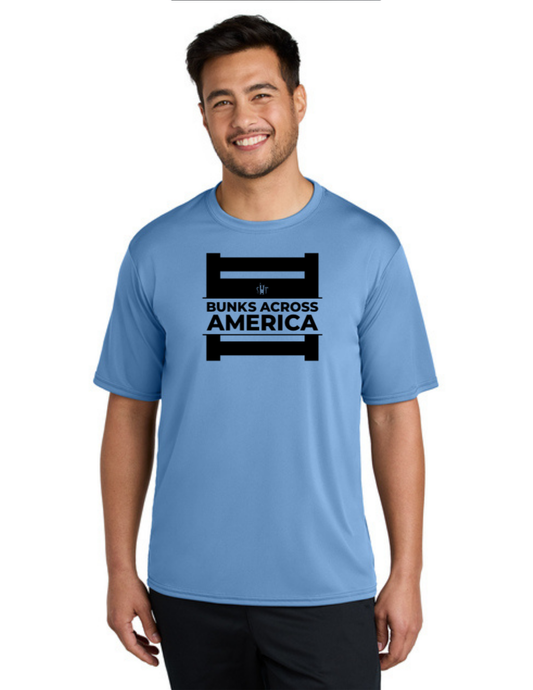 BAA 2025 - ADULT'S Performance UV Short Sleeve - "Official BAA Logo" (CAROLINA BLUE)
