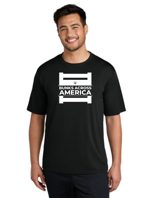 BAA 2025 - ADULT'S Performance UV Short Sleeve - "Official BAA Logo" (JET BLACK)
