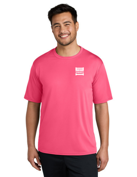 BAA 2025 - ADULT'S Performance UV Short Sleeve - "Official BAA Logo" (NEON PINK)