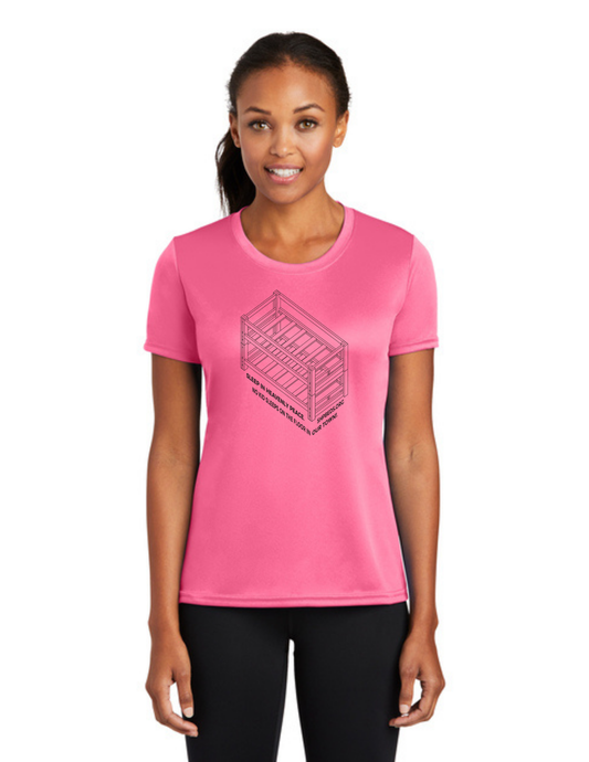 LEGACY - (WOMEN’S) Short Sleeve UV Performance Shirt (NEON PINK) - "SHELDON" LOGO