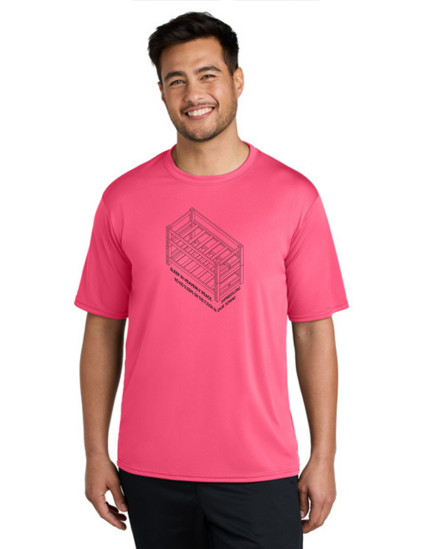 LEGACY - Short Sleeve UV Performance Shirt (NEON PINK) - "SHELDON" LOGO