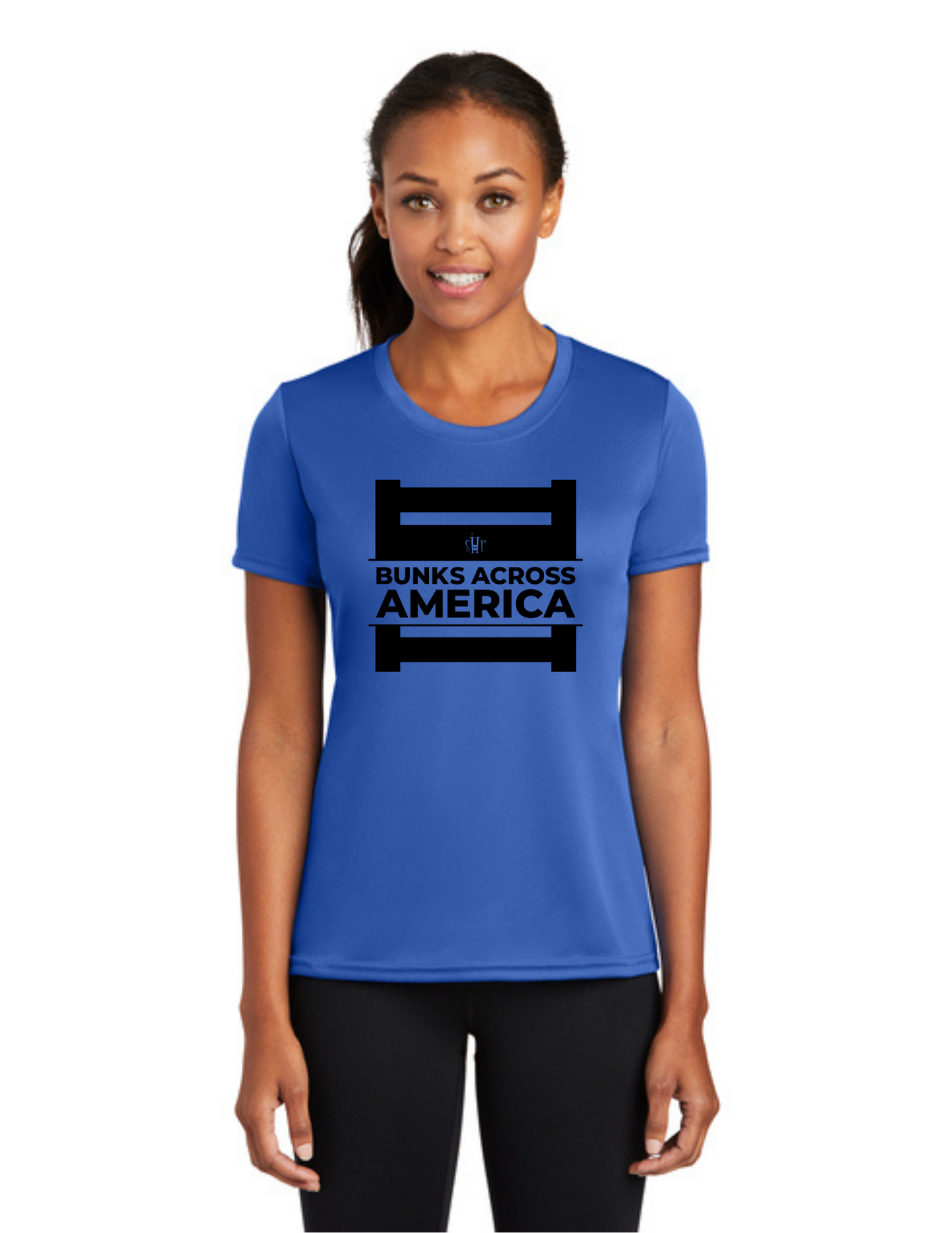 BAA 2025 - WOMEN'S Performance UV Short Sleeve - "Official BAA Logo" (ROYAL)