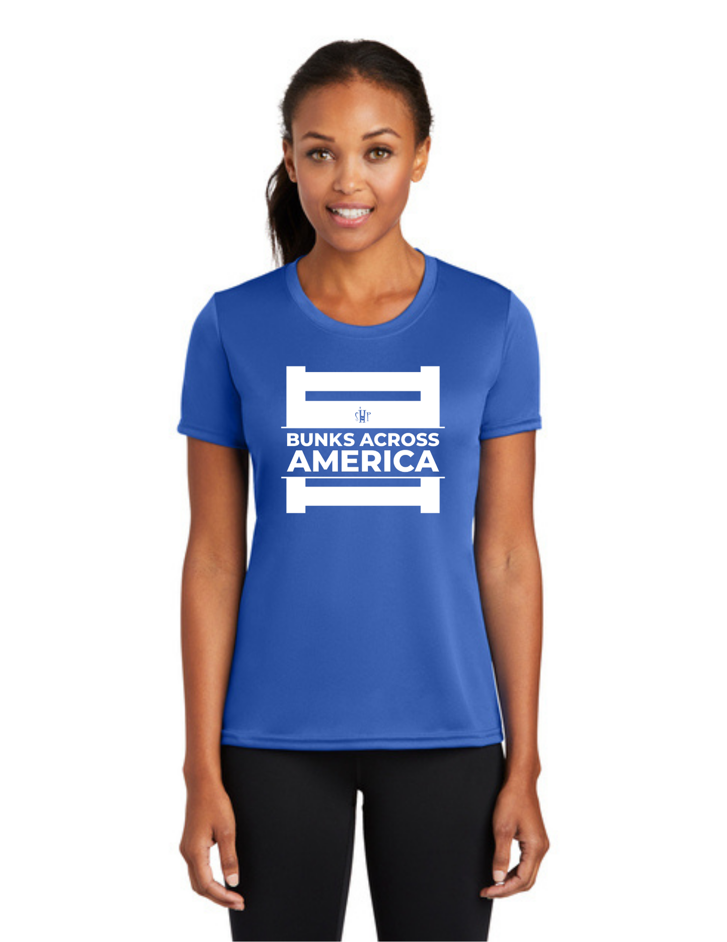 BAA 2025 - WOMEN'S Performance UV Short Sleeve - "Official BAA Logo" (ROYAL)