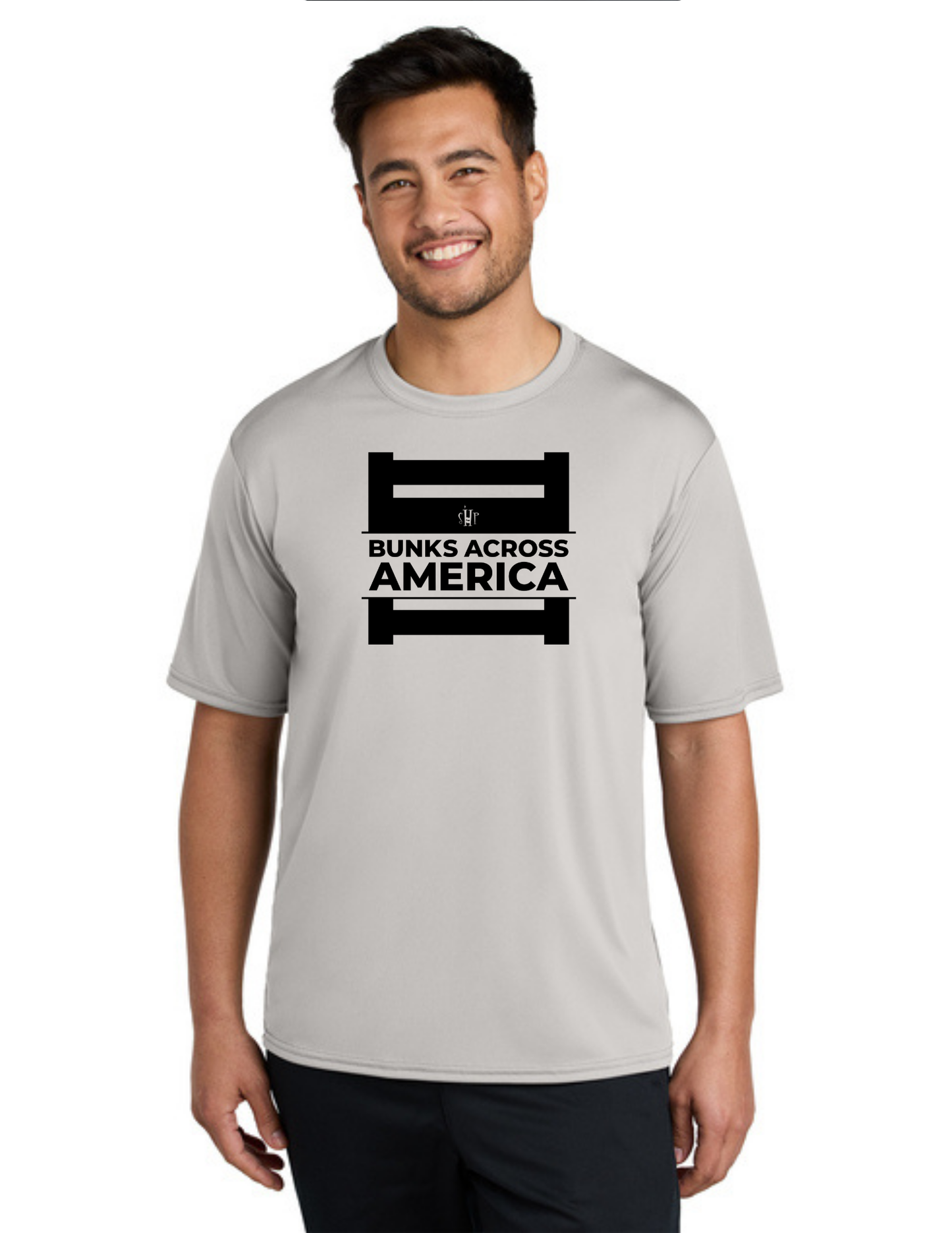 BAA 2025 - ADULT'S Performance UV Short Sleeve - "Official BAA Logo" (SILVER)