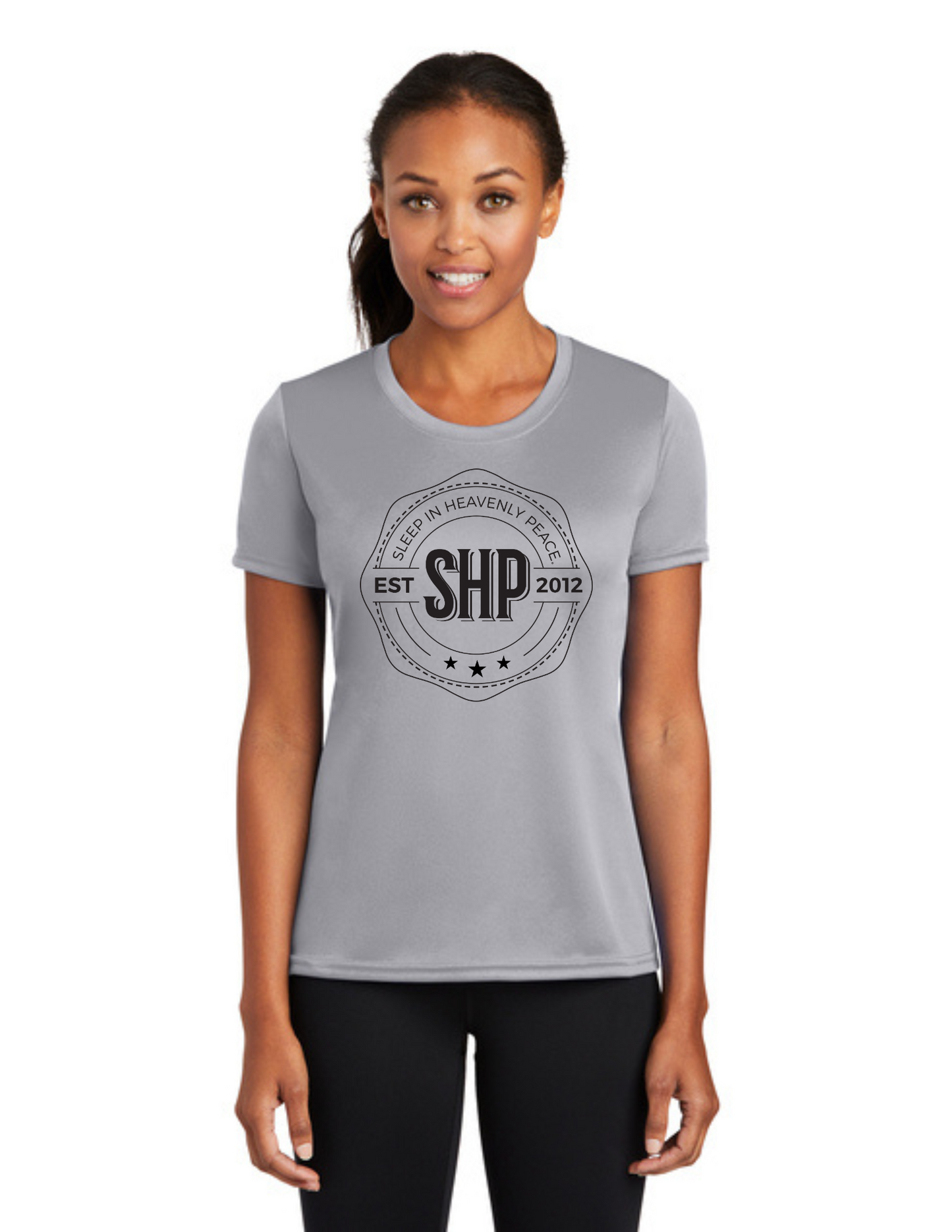 LEGACY - (WOMEN’S) Short Sleeve UV Performance Shirt (SILVER) - "ESTABLISHED" LOGO