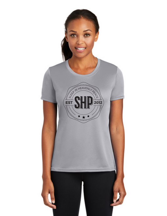 LEGACY - (WOMEN’S) Short Sleeve UV Performance Shirt (SILVER) - "ESTABLISHED" LOGO