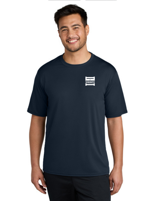 BAA 2025 - ADULT'S Performance UV Short Sleeve - "Official BAA Logo" (TRUE NAVY)