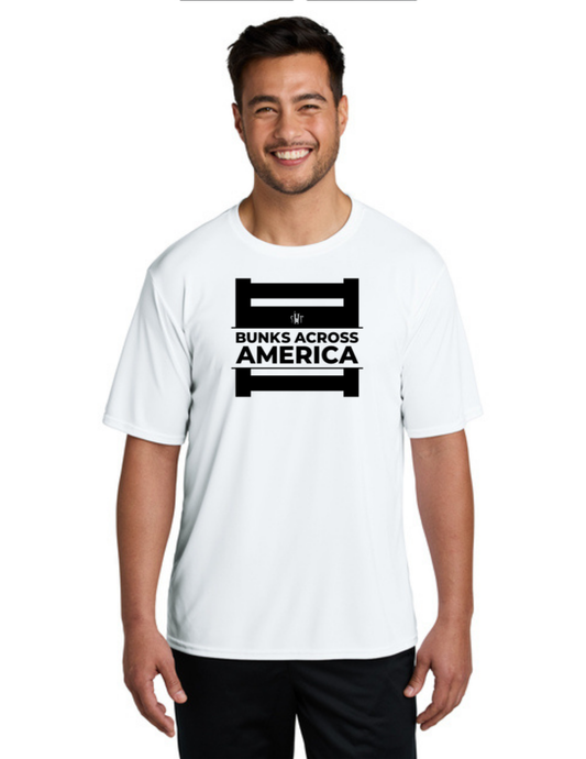 BAA 2025 - ADULT'S Performance UV Short Sleeve - "Official BAA Logo" (WHITE)