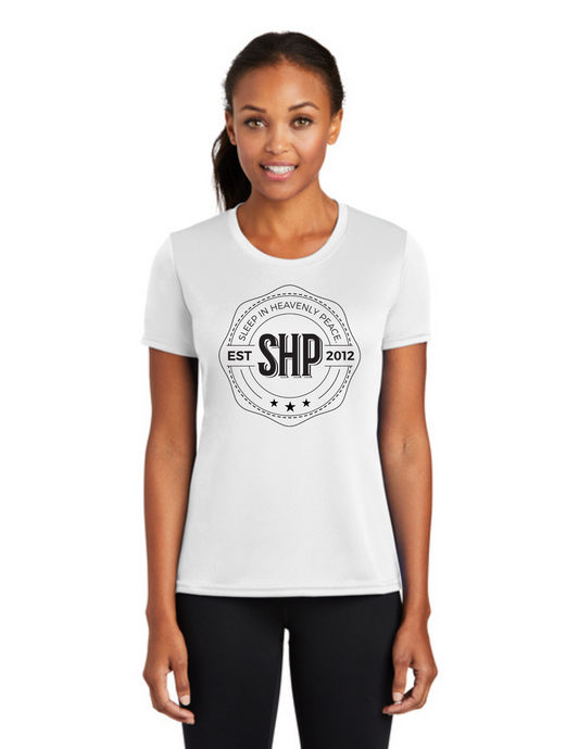 LEGACY - (WOMEN’S) Short Sleeve UV Performance Shirt (WHITE) - "ESTABLISHED" LOGO