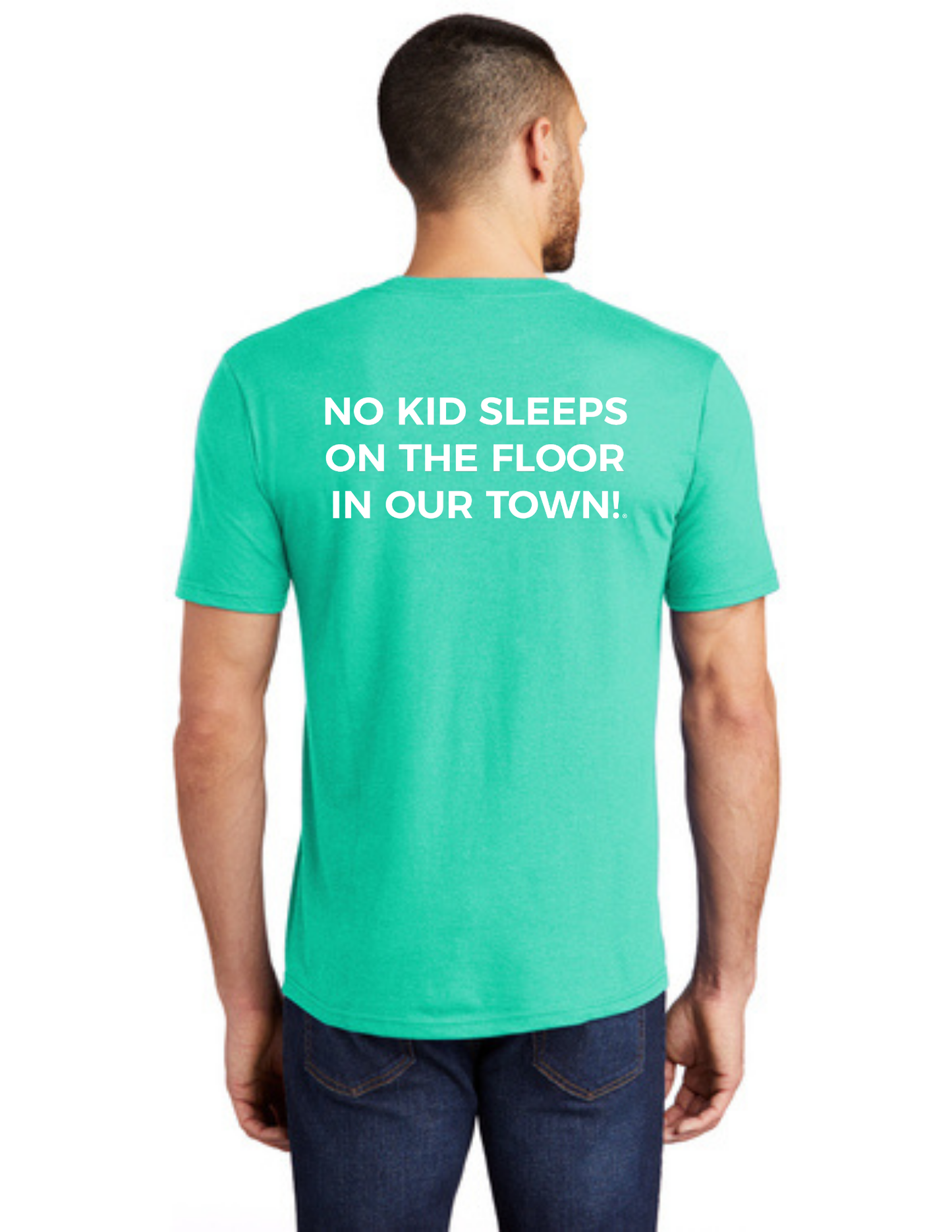 BAA 2025 - ADULT Short Sleeve - "Headboard Logo" (AQUA HEATHER)