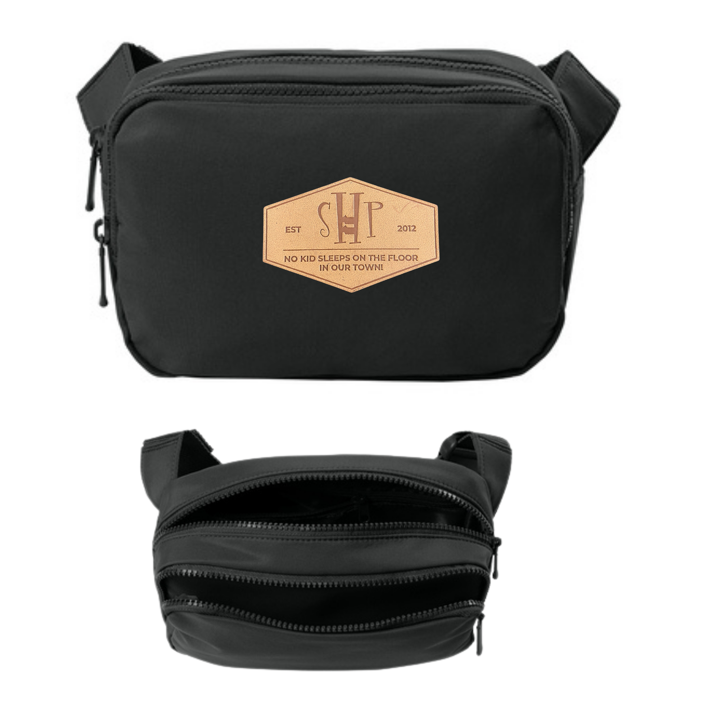 Port Authority - Matte Dual-Compartment Crossbody Bag (DEEP BLACK)