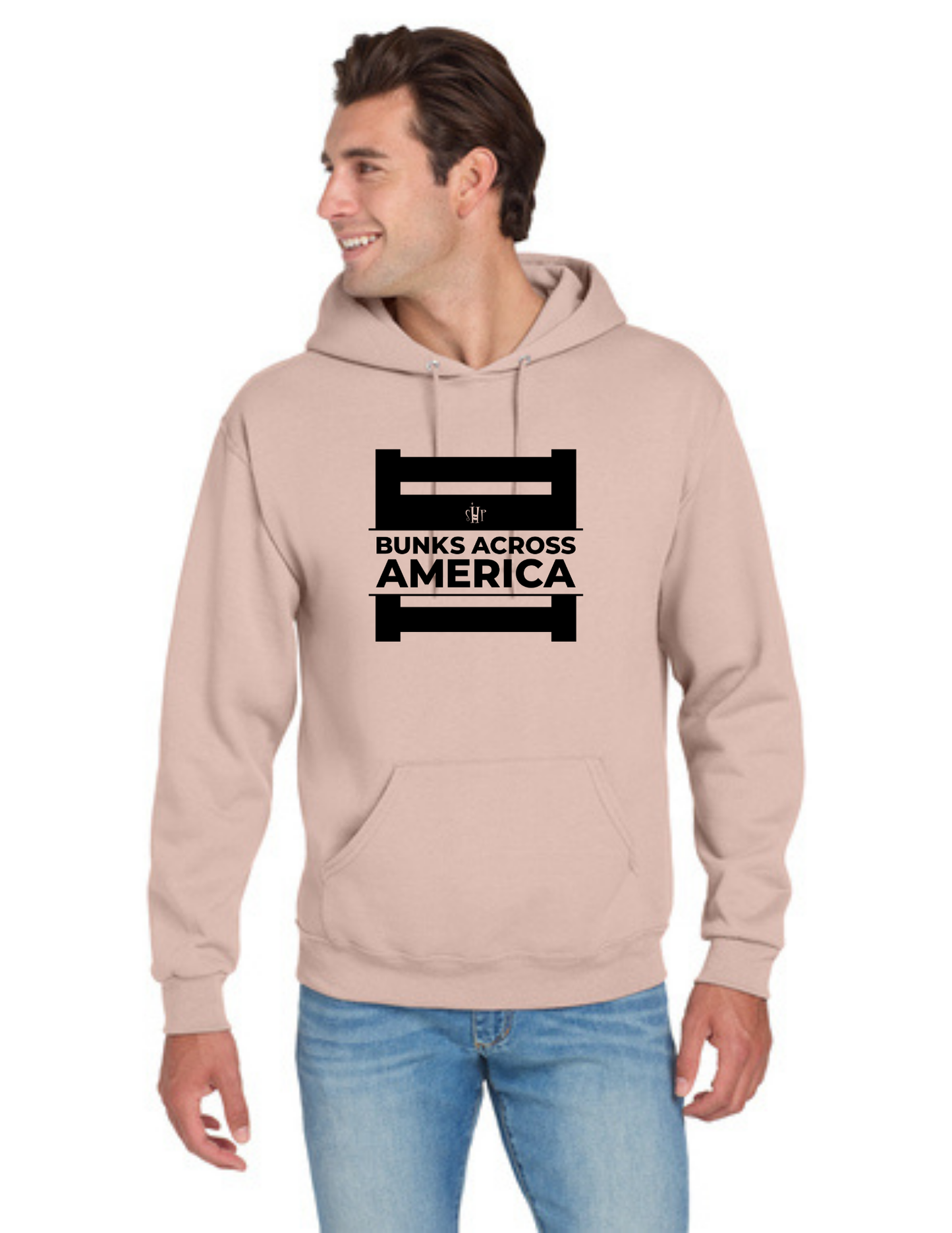 BAA 2025 - ADULT Hoodie - "Official BAA Logo" (BLUSH PINK)