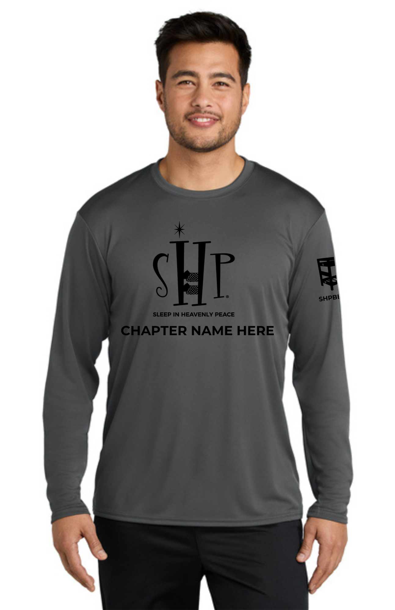 Chapter - ADULT UV Performance Long Sleeve (CHARCOAL) - "CHAPTER NAME"