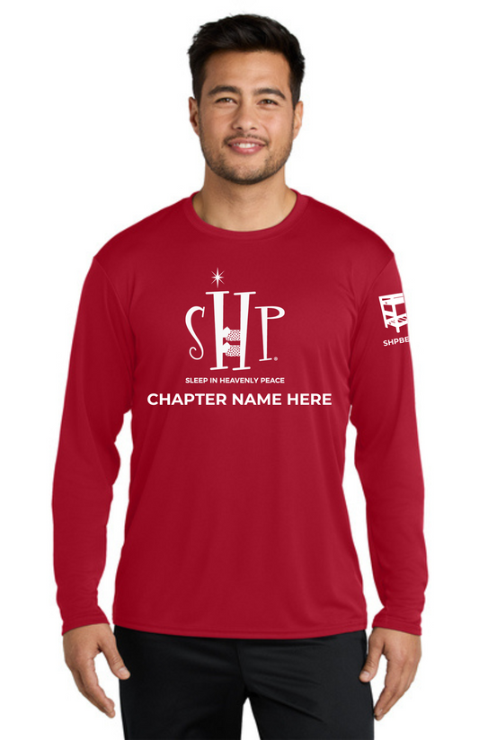 Chapter - ADULT UV Performance Long Sleeve (RED) - "CHAPTER NAME"