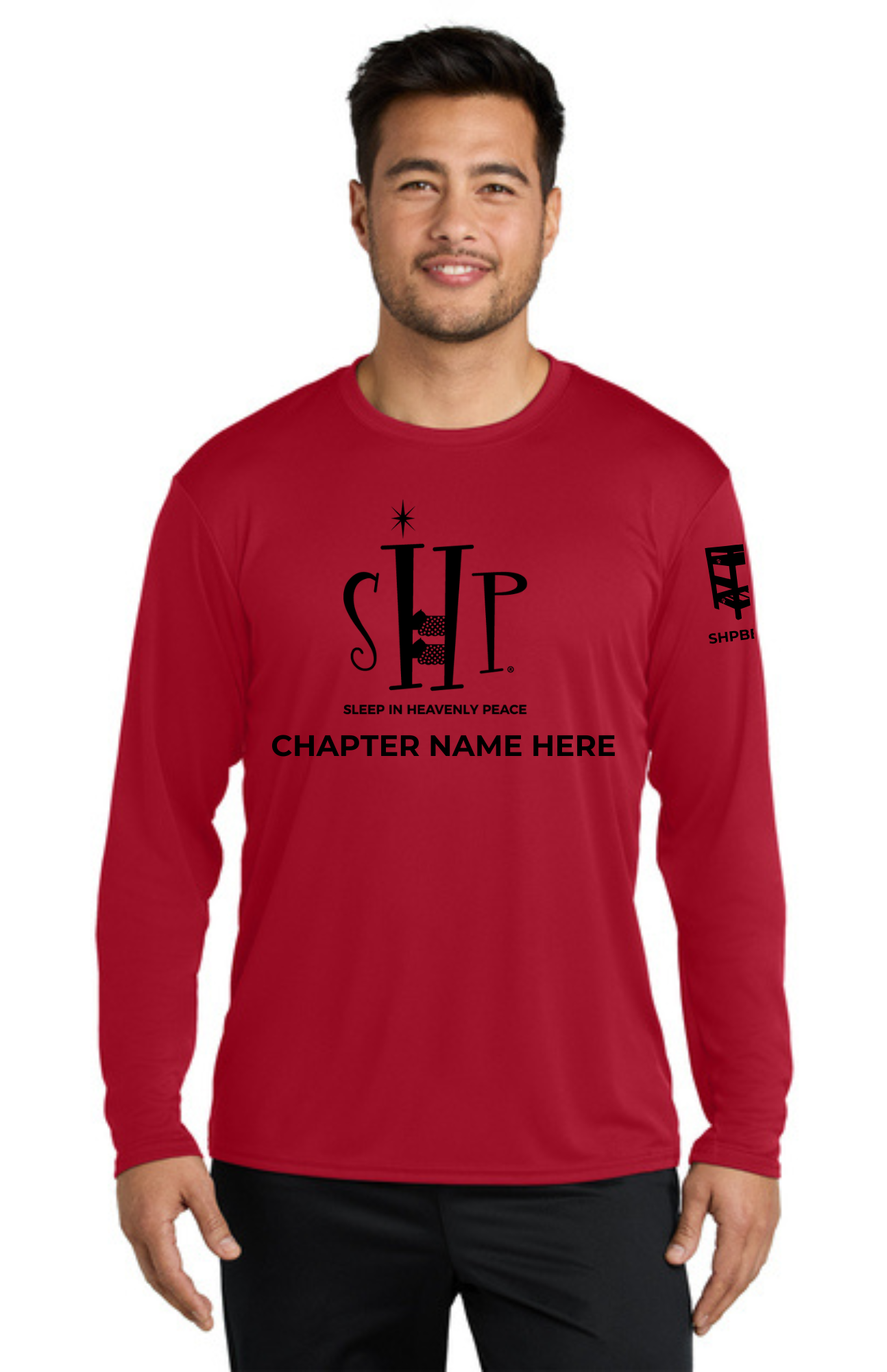 Chapter - ADULT UV Performance Long Sleeve (RED) - "CHAPTER NAME"